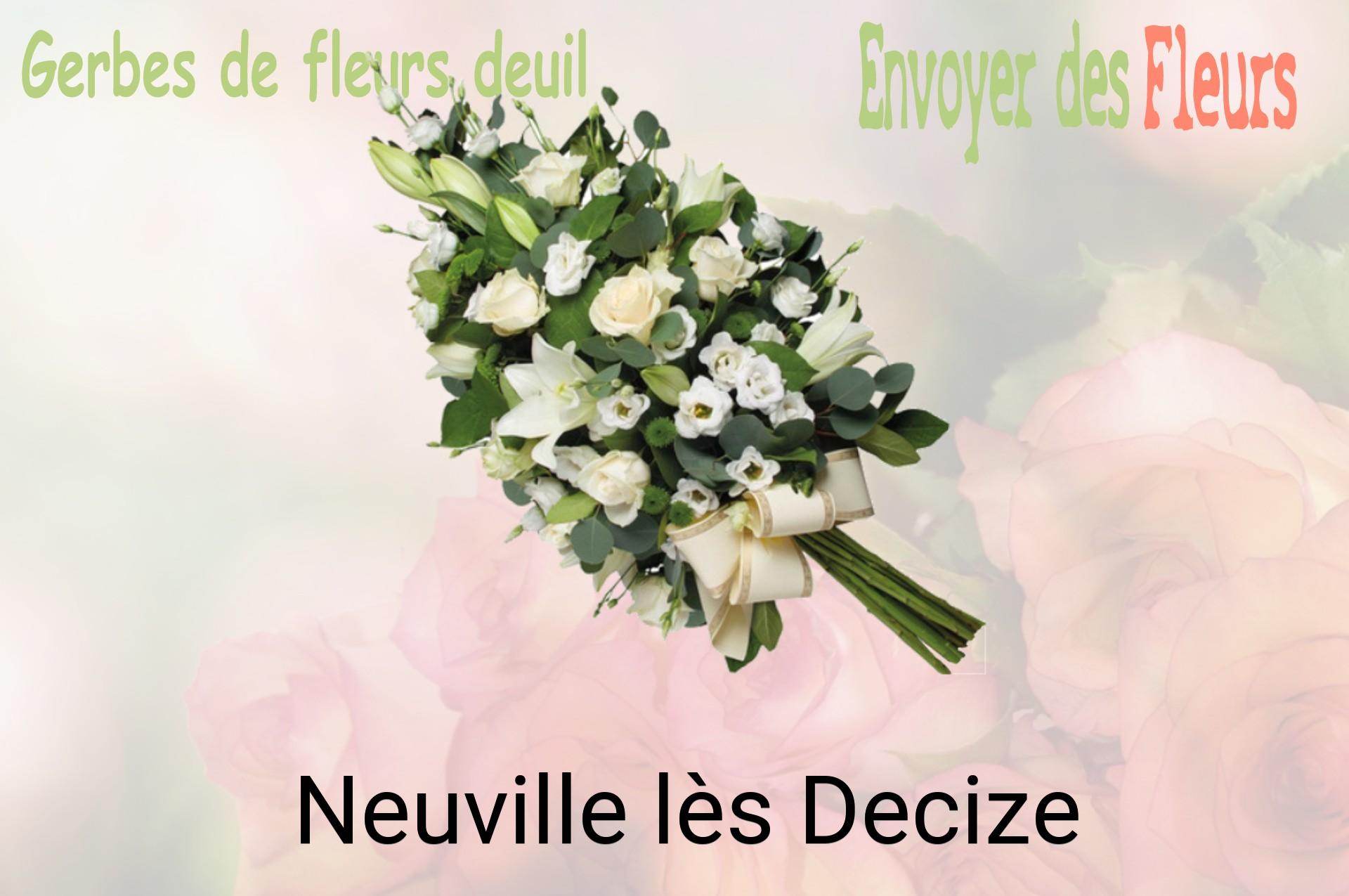 Gerbe de fleurs de deuil livrée à Neuville-lès-Decize